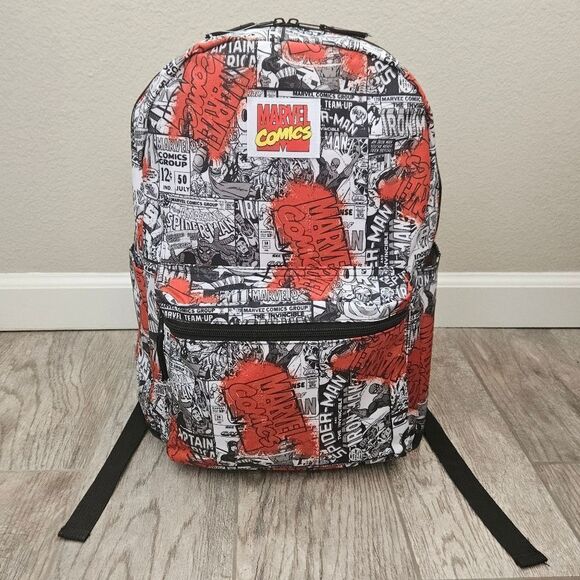 NWOT Marvel Comic Strip Backpack - Picture 1 of 13